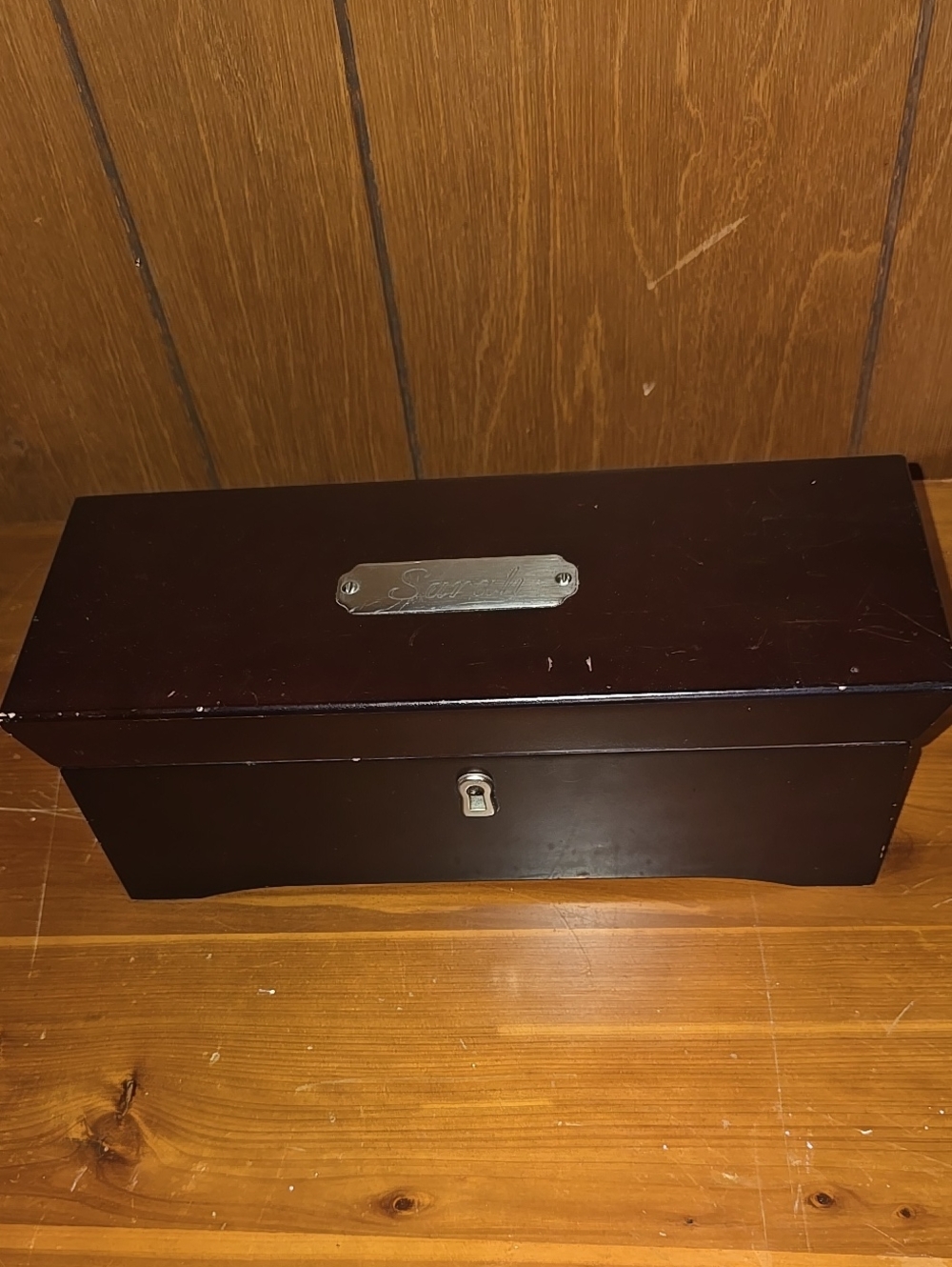 Wooden Jewelry Box - Dark Brown